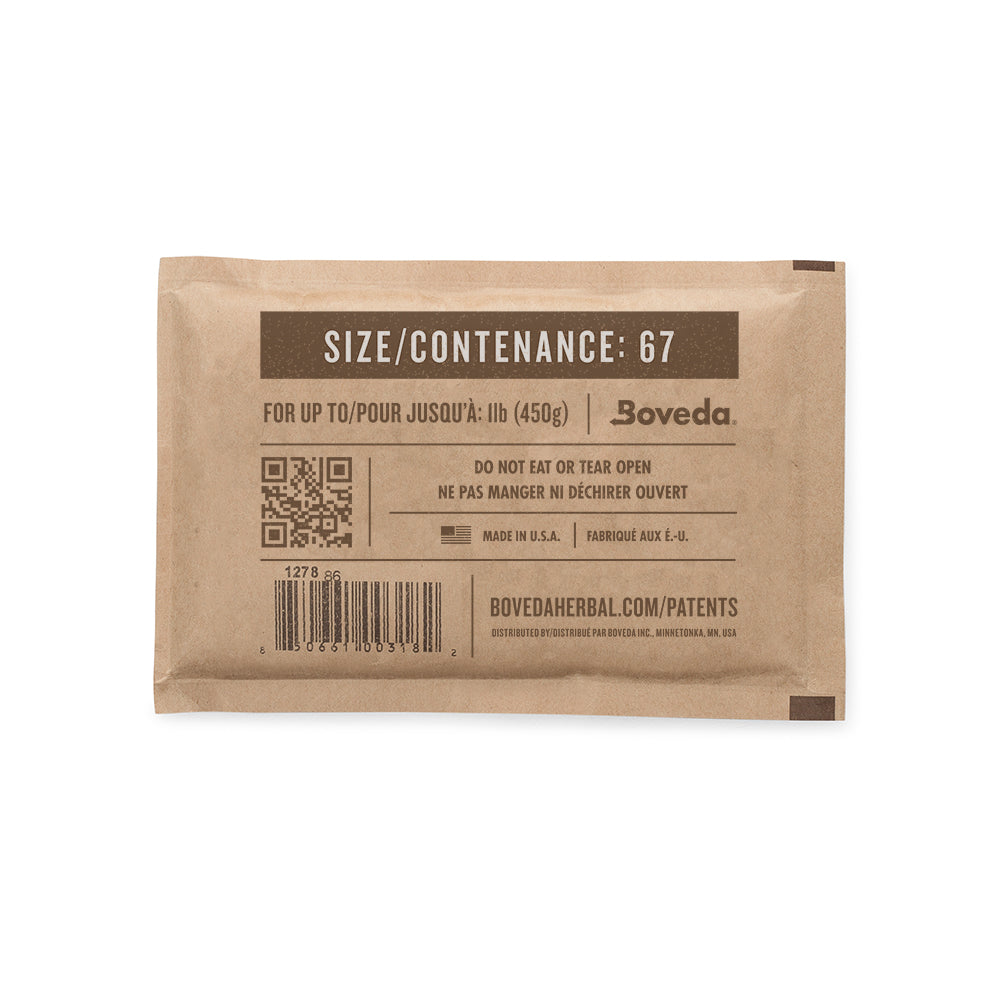 Boveda 67g 62% Terpene Shield 2-way humidity control