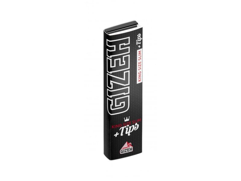 Gizeh Black King Size Slim Tips & Hefte je 34 Blatt, 1 Packung - Loudandlegal