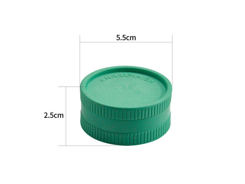 Grinder "Champ High" Hemp Kunststoff, 2 - tlg. Ø 5,5 cm - Loudandlegal