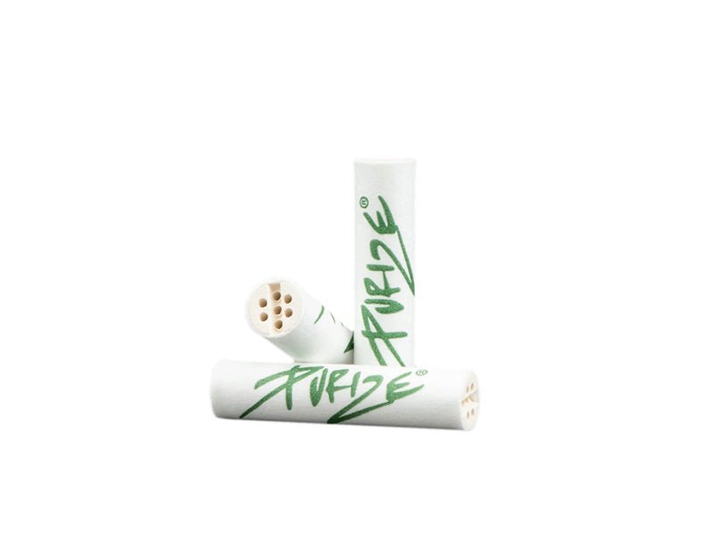 PURIZE White, 50er Pack, Xtra Slim Size Ø 6mm, Aktivkohlefilter - Loudandlegal