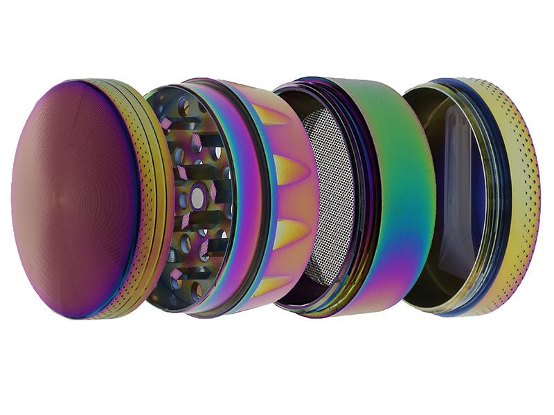 Regenbogen Metallic, 4 Teilig, 43 x 38 mm - Loudandlegal