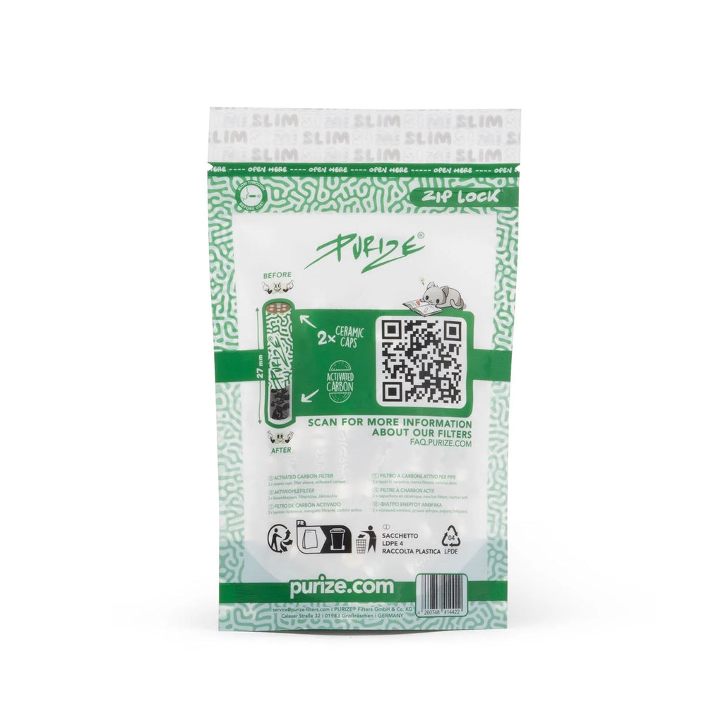 Purize White, 50er Pack, Ø 7mm, Aktivkohlefilter