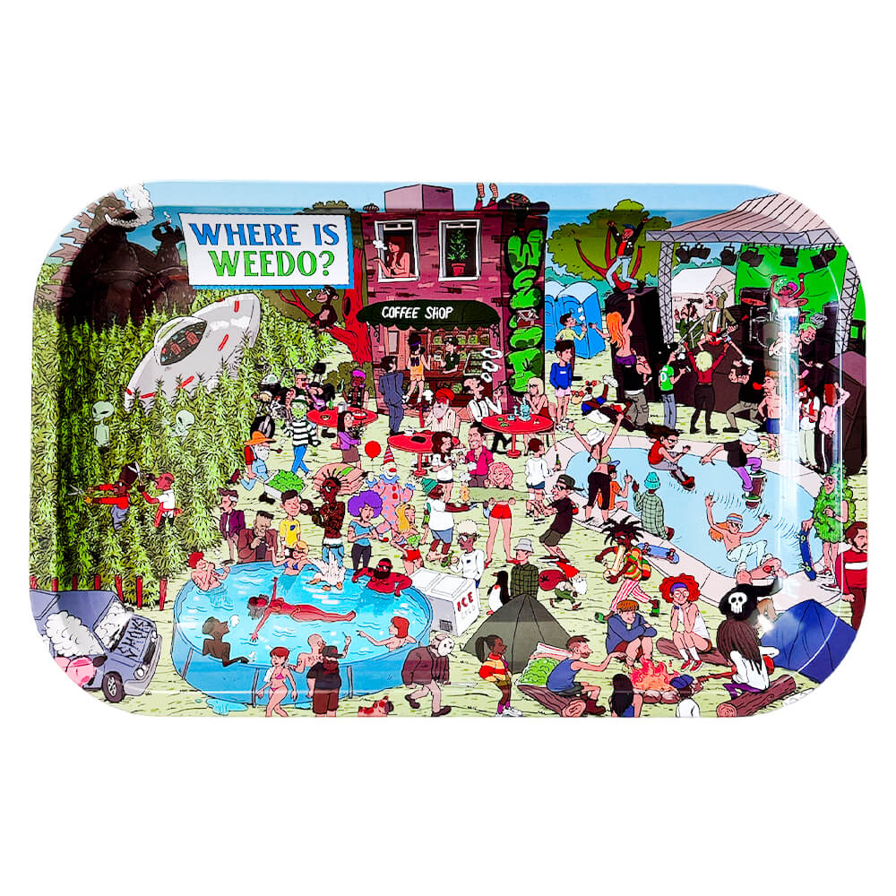 Best Buds Where is Weedo Rolling Tray Medium 17x28cm